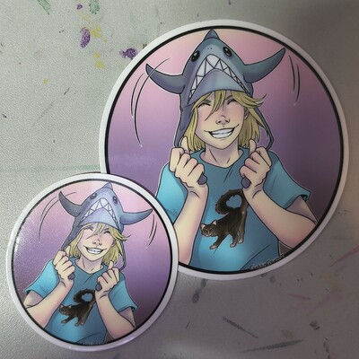 Flappy hat stickers (2 separate sizes)