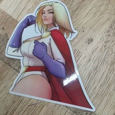 Powergirl sticker