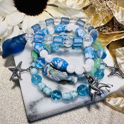 Ocean serenity bracelet set