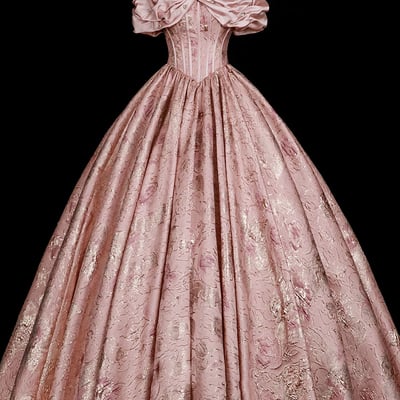 Beautiful floral long a-line prom party dress