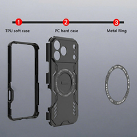 Gaming Breathable Magnetic Case For iPhone 17 IPS502 - Thumbnail 4