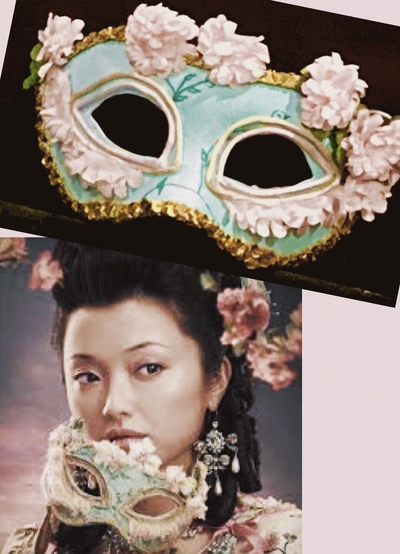 Masquerade Mask Rosamund-Bridgerton Ball-Venetian Mask, Handade