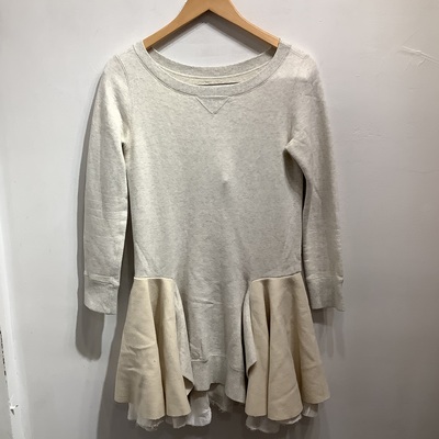 Sacai Ivory sweat-like dress