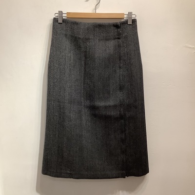 Beautiful people double zipped wool skirt