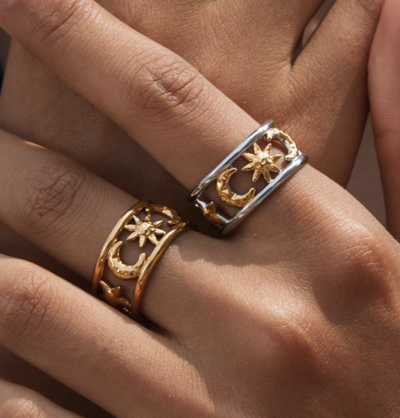 SUN & MOON CELESTIAL RING  