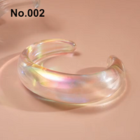 IRIDESCENT AURORA HOLOGRAPHIC BANGLE  - Thumbnail 4