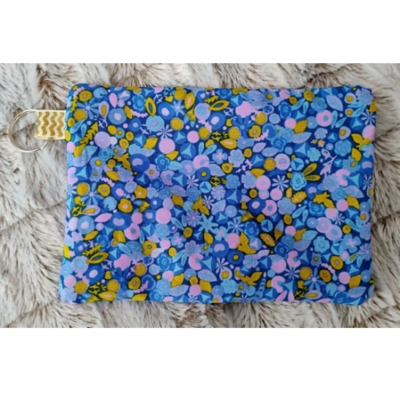 Zippered pouch-ag floral- (select your color) 