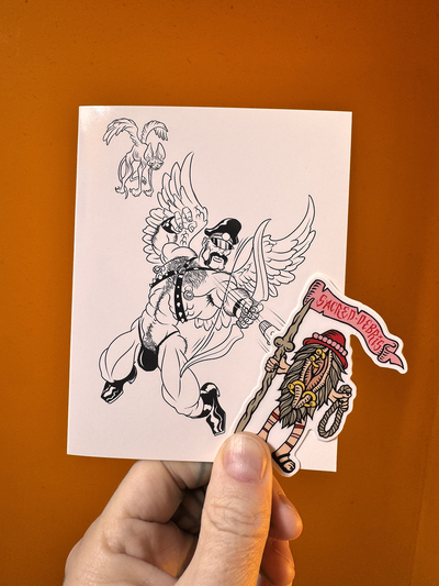 Leather Daddy Eros Valentine's Card