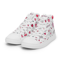 Mr. Valentine Womens high top canvas shoes - Thumbnail 3