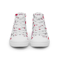 Mr. Valentine Womens high top canvas shoes - Thumbnail 4