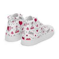 Mr. Valentine Womens high top canvas shoes - Thumbnail 7