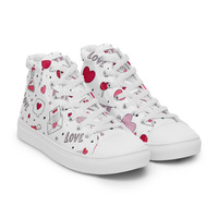 Mr. Valentine Womens high top canvas shoes - Thumbnail 8