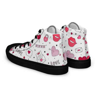Mr. valentine mens high top canvas shoes