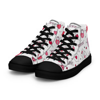 Mr. Valentine Mens high top canvas shoes - Thumbnail 3