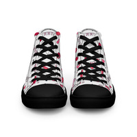Mr. Valentine Mens high top canvas shoes - Thumbnail 4
