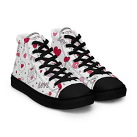 Mr. Valentine Mens high top canvas shoes - Thumbnail 8