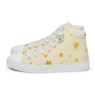 Moon cheese womens high top canvas shoes