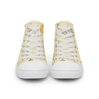 Moon Cheese Womens high top canvas shoes - Thumbnail 3