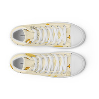 Moon Cheese Womens high top canvas shoes - Thumbnail 4