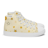 Moon Cheese Womens high top canvas shoes - Thumbnail 5
