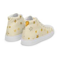 Moon Cheese Womens high top canvas shoes - Thumbnail 6