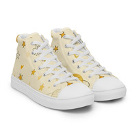Moon Cheese Womens high top canvas shoes - Thumbnail 7