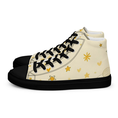 Moon Chesse Mens high top canvas shoes