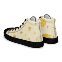 Moon Chesse Mens high top canvas shoes - Thumbnail 2