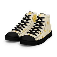 Moon Chesse Mens high top canvas shoes - Thumbnail 3