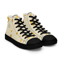 Moon Chesse Mens high top canvas shoes - Thumbnail 8