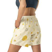 Moon cheese Unisex Athletic Long Shorts - Thumbnail 4
