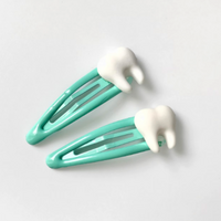 MINTY TOOTH SNAP HAIR CLIPS ( SET : 2 Pairs / 4 pcs )  - Thumbnail 3