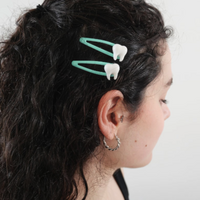 MINTY TOOTH SNAP HAIR CLIPS ( SET : 2 Pairs / 4 pcs )  - Thumbnail 4