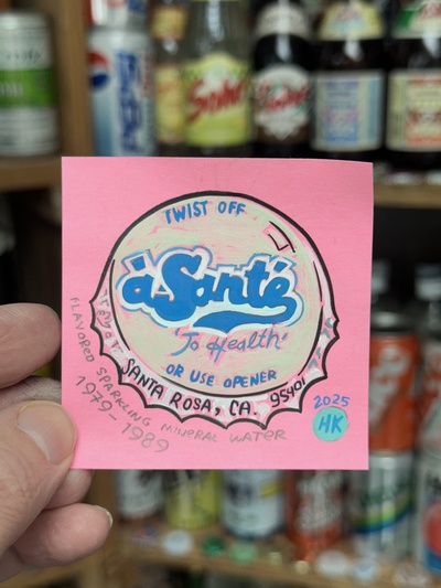 àSanté Post-It Note Painting 