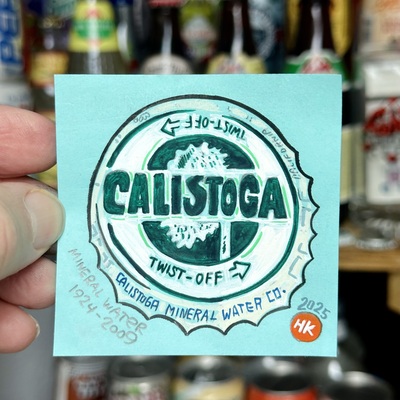 Calistoga post-it note painting 