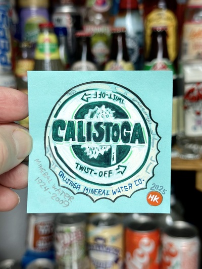 Calistoga Post-It Note Painting 