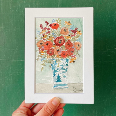 “buy yourself the flowers” original painting
