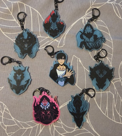 Solo Levelling Glow in the Dark Keychains