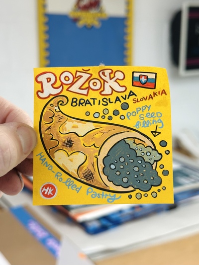 Bratislava Rozok Post-It Note Painting 