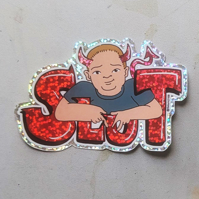 Bobby Hill Sparkle Sticker