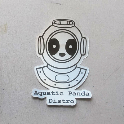 Aquatic Panda Distro Stcker