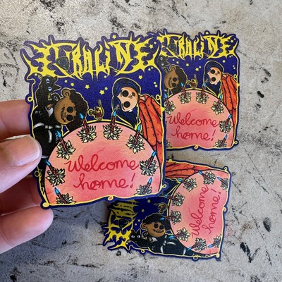Coraline welcome home sticker