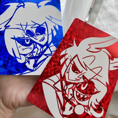 Radiomaid foil postcard set (2pc)