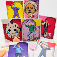 Friday the 13th Six (6) Piece Custom Valentine Card Set - Thumbnail 1