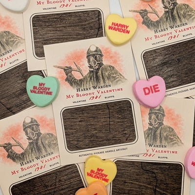 Harry warden - my bloody valentine - custom relic horror trading card
