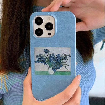 VAN GOGH IRISES BLUE IPHONE CASE