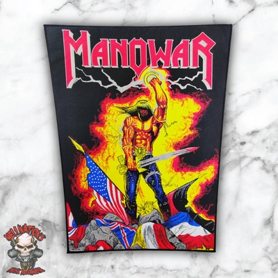 Manowar woven backpatch