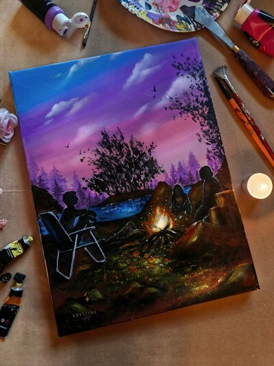 Original Painting - Lost Records Bloom and Rage 