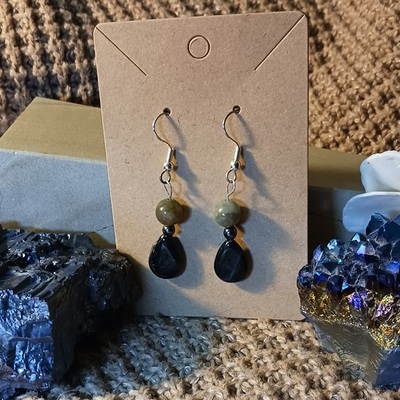 Labradorite and blue tiger eye