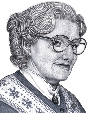 Mrs Doubtfire Print